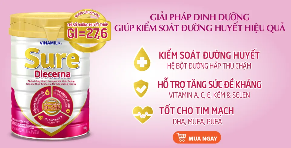 Vinamilk Sure Prevent - Tổng quan về dòng sữa dinh dưỡng cho người lớn tuổi