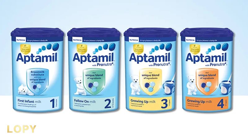 Aptamil - Cách đọc số sữa theo giai đoạn