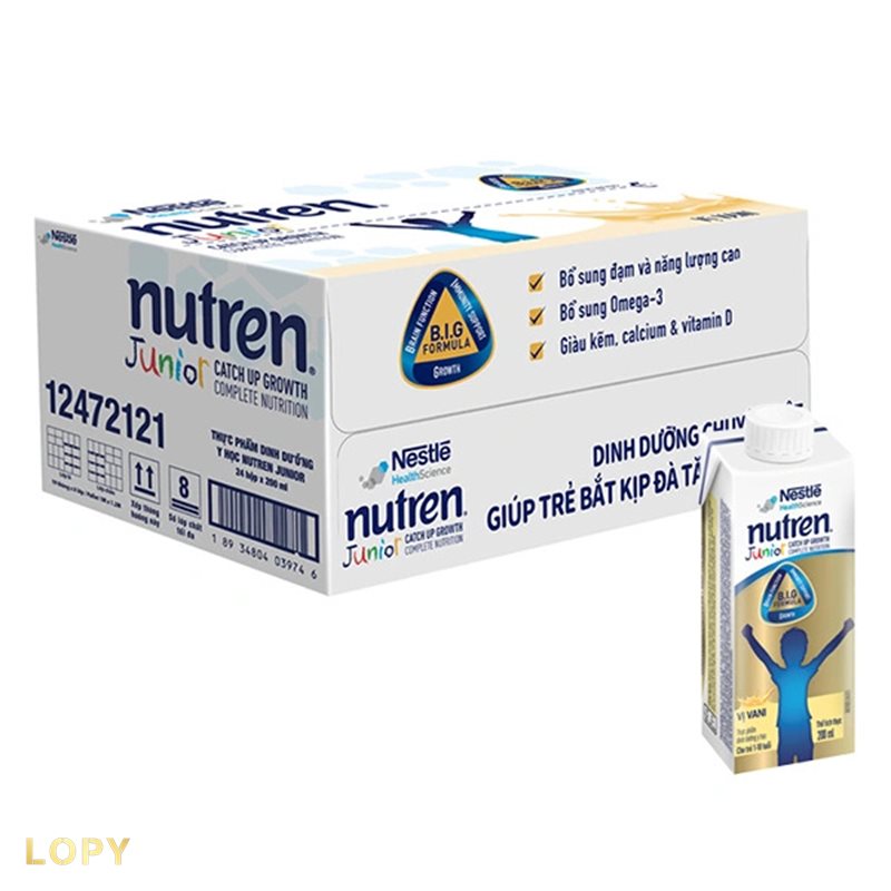 Nutren Junior - Năng lượng, đạm và chất béo dễ hấp thu