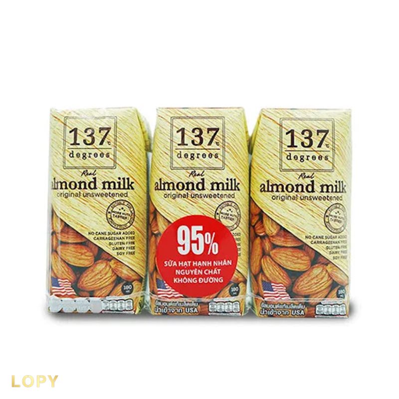 Sữa hạt 137 Degrees - Thành phần nổi bật trong từng nhóm sữa hạt