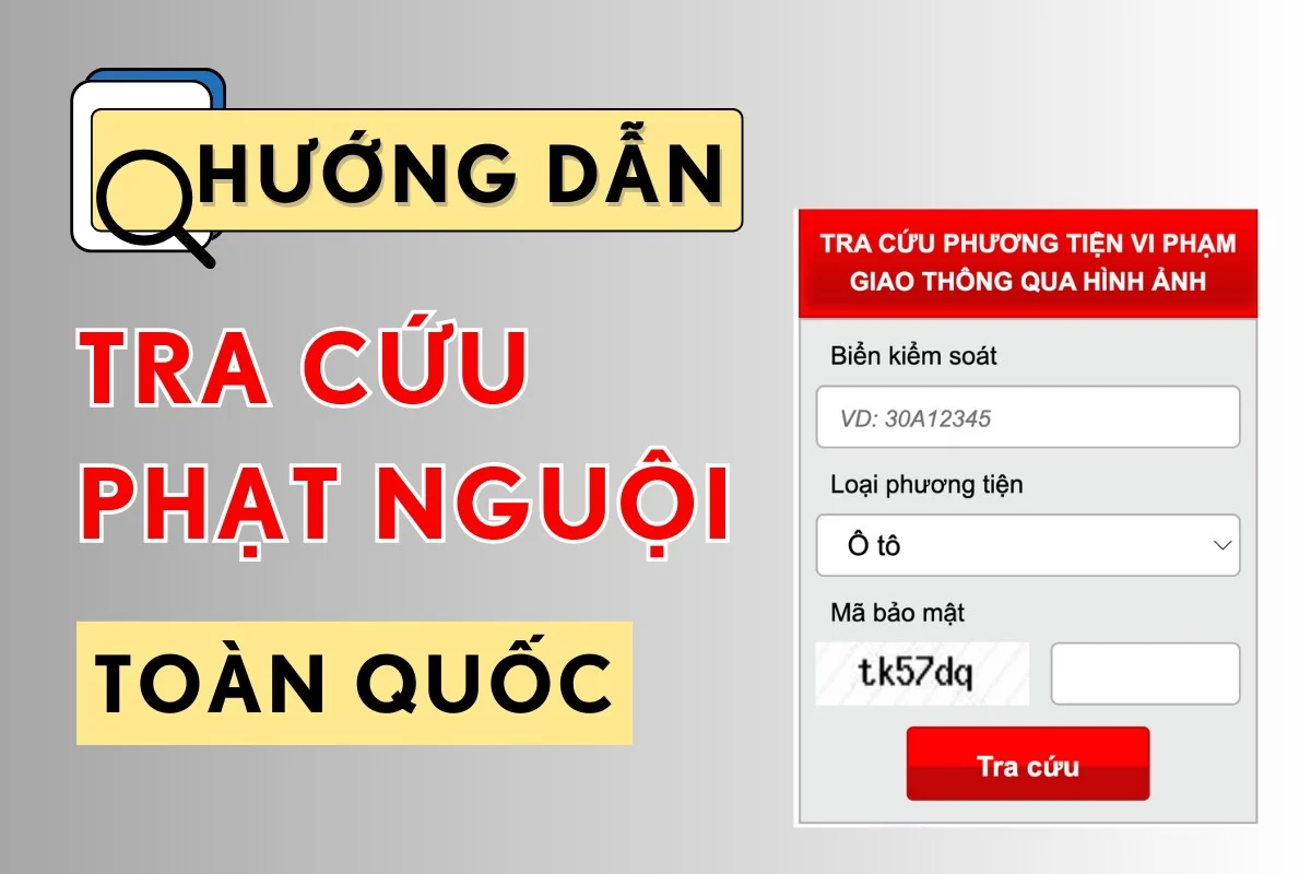 Tra cứu phạt nguội - Website của Cục Cảnh sát giao thông