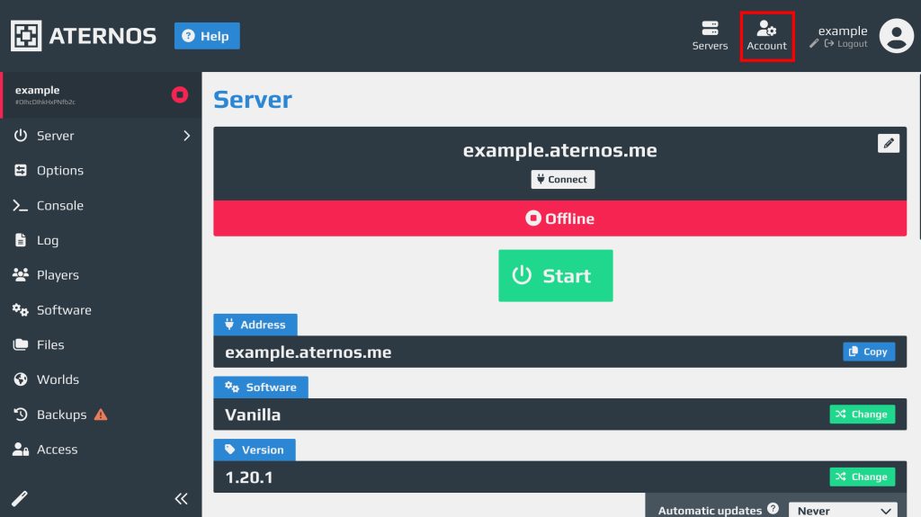 Aternos - Cách tạo server Minecraft miễn phí trên Aternos