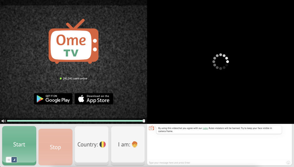 Ometv - Tính năng lọc theo quốc gia, ngôn ngữ và giới tính