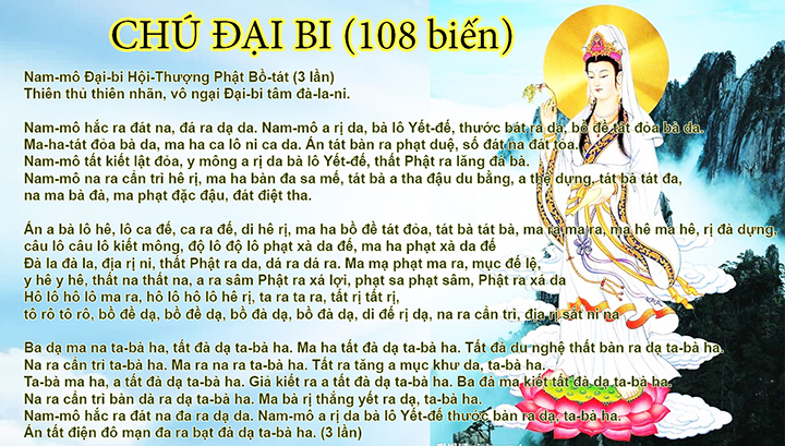 Chú Đại Bi - Nguồn gốc và vị trí trong nghi thức tu tập Chú Đại Bi - Nguồn gốc và vị trí trong nghi thức tu tập