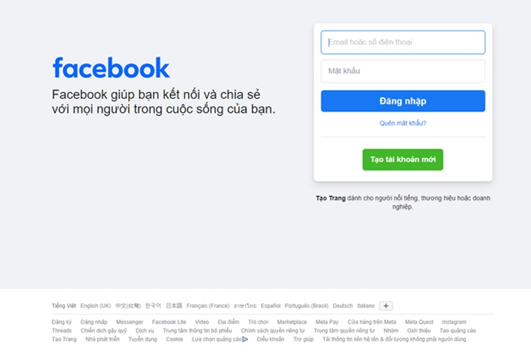 Đăng nhập Facebook - Cách Đăng nhập Facebook trên điện thoại và máy tính Đăng nhập Facebook - Cách Đăng nhập Facebook trên điện thoại và máy tính