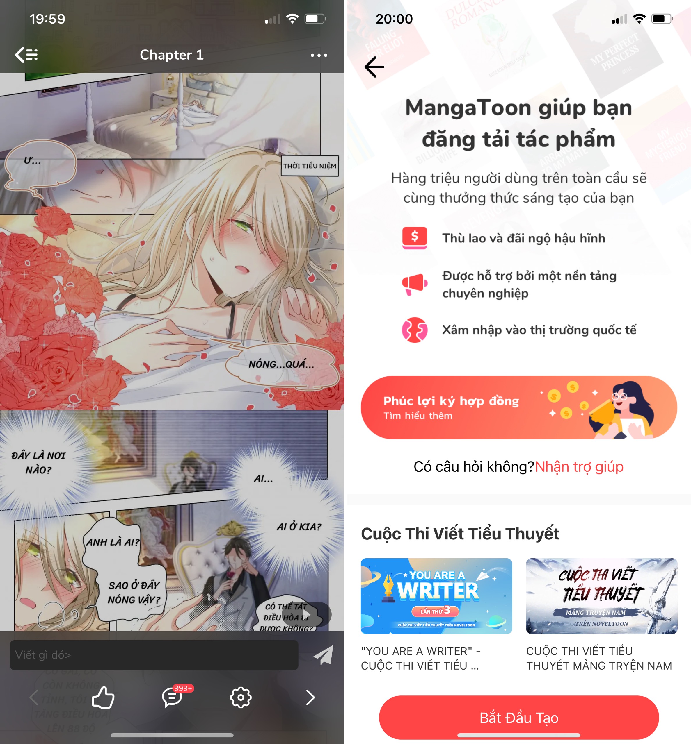 MangaToon - Kho truyện đa dạng trên MangaToon