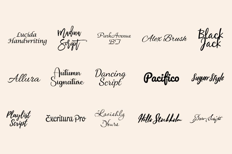 Font chữ đẹp - Các loại font chữ đẹp phổ biến