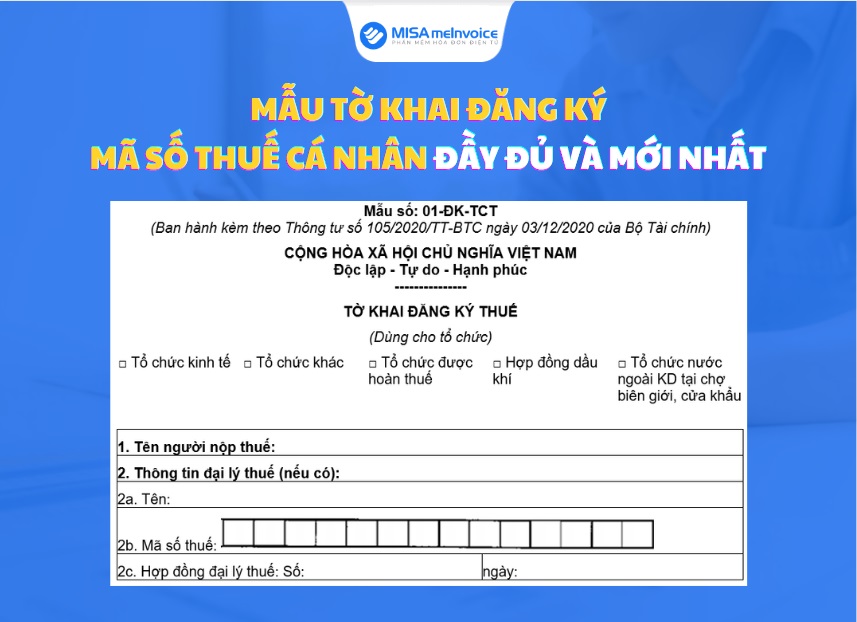 Mã số thuế cá nhân - Cách đăng ký Mã số thuế cá nhân lần đầu