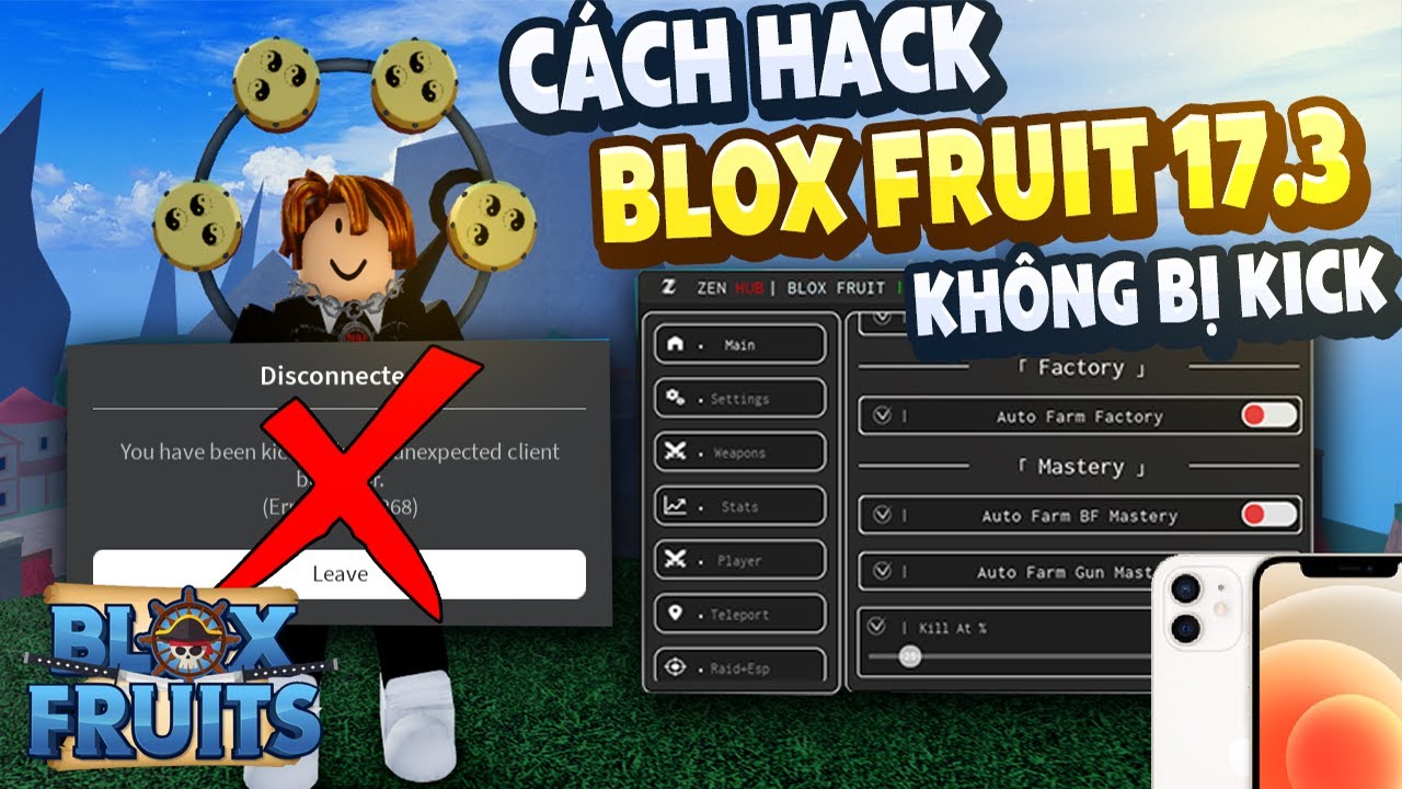 Hack Blox Fruit - Cách chơi Blox Fruit an toàn không cần hack