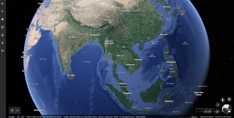 Google Earth - Cách xem bản đồ vệ tinh 3D trên Google Earth