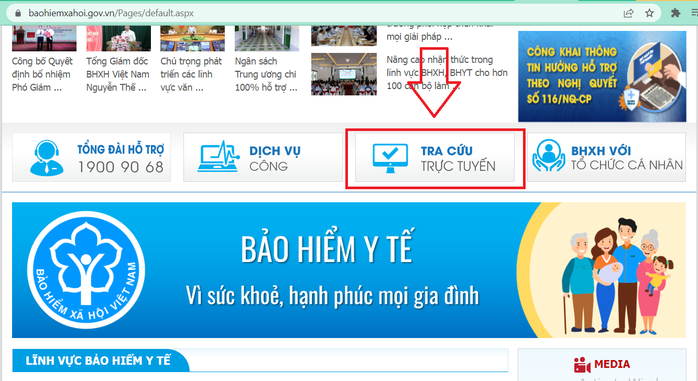 Tra cứu bhyt - Cách Tra cứu bhyt qua cổng Bảo hiểm xã hội Việt Nam