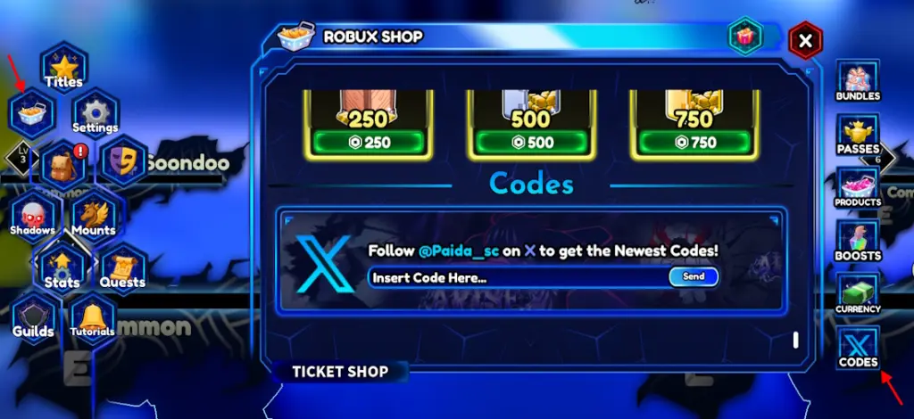 Code arise crossover - Các bước đổi code trong game Code arise crossover - Các bước đổi code trong game