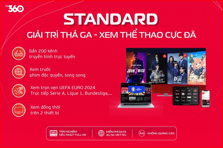 Tv360 - Các gói dịch vụ và nội dung độc quyền trên TV360